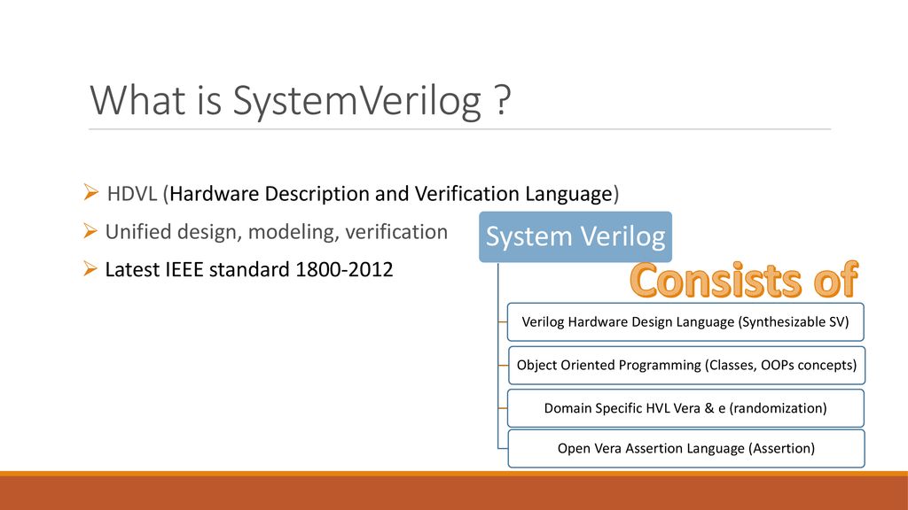 SystemVerilog for Verification - ppt download